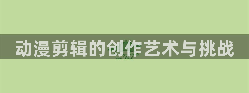 动漫天堂3d：动漫剪辑的创作艺术与挑战